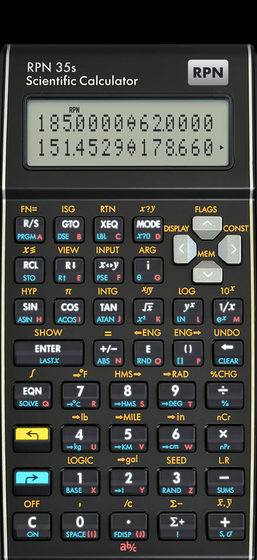 Complex numbers in polar form on RPN 35s